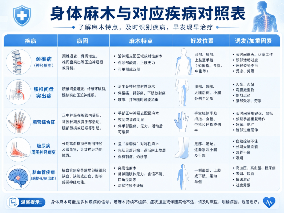 手麻不是小问题!从“手指麻”看藏在背后的健康警报